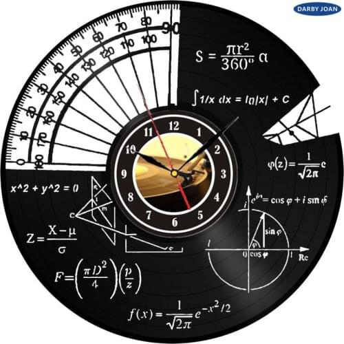 Music Vinyl Wall Clock Art Gift Room Modern Home Record Vintage Decoration duvar saati