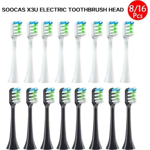 For Xiaomi Soocas X3U / X1 / X3 / X5 Electric Toothbrush Head,SOOCAS X3 X1 X5 Electric Toothbrush Dupont Bristle Sealed Packed 5