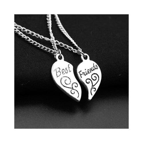 New fashion peach heart pendant love stitching pendant lettering necklace For Women girl Accessories jewelry wholesale