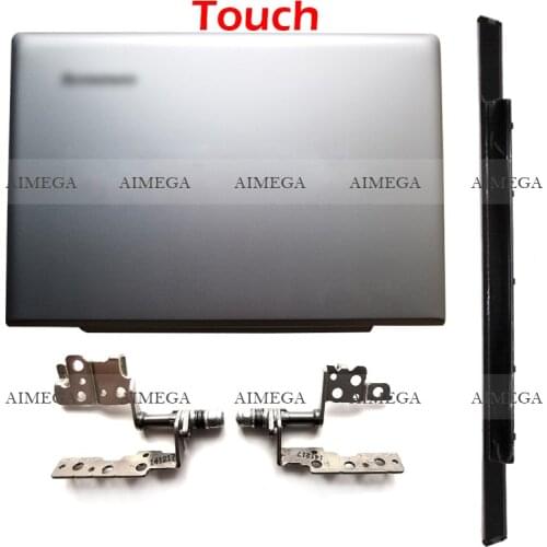 NEW Silver Touch Laptop LCD Back Cover/Hinges/Hinges Cover For Lenovo Ideapad U330 U330P U330T 3CLZ5LCLV00