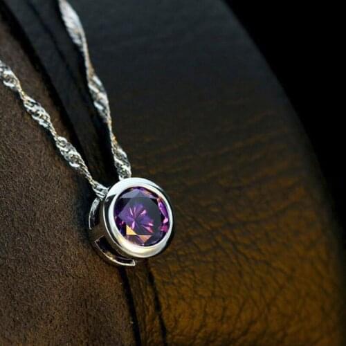 925 Sterling Silver Simple Classic AAAAA Zircon Necklace For Women Gift 45cm Chain choker collares kolye S-N96