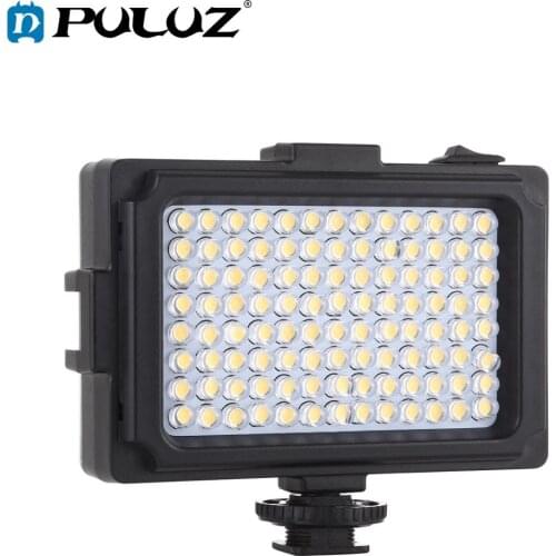 PULUZ 104LEDs Photography Video & Photo Studio Light with White & Orange Magnet Filters Light Panel for Canon,Nikon,DSLR Cameras