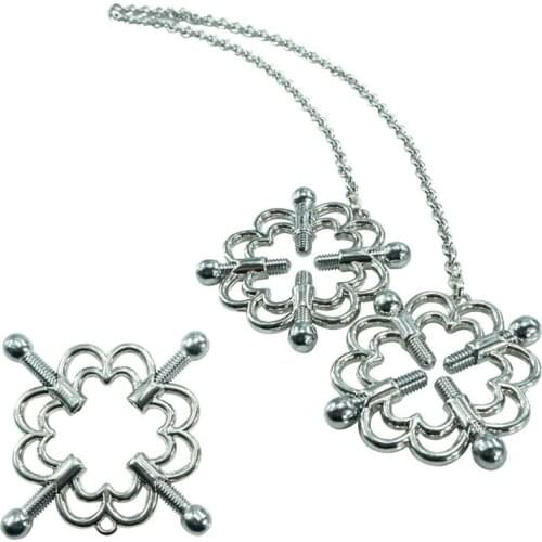 Sex Adjustable Nipple Clamps Stainless Steel Nipple Clip BDSM Bondage Adult Games Nipple Massage Straightener Sex Toys For Woman