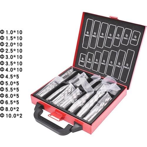 1/1.5/2.0/2.5/3mm Titanium Coated Twist Drill Bit High Steel for Woodworking Plastic And Aluminum HSS Drill Bit Set