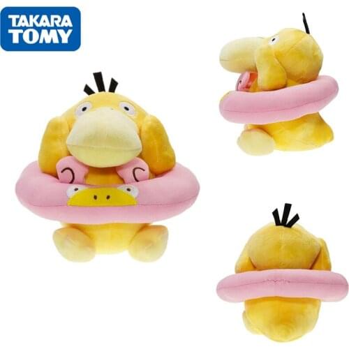 Takara Tomy Pokemon Genuine Cartoon Cute Dolls Dolls Anime Peripheral Kawaii Psyduck Stuffed Plush Model Toys Christmas Gifts