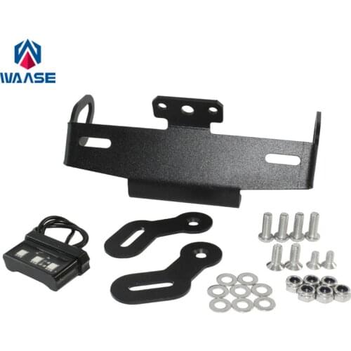 Waase For Yamaha MT-09 FZ-09 FZ09 MT09 2014 2015 2016 License Plate Holder Frame with LED Light