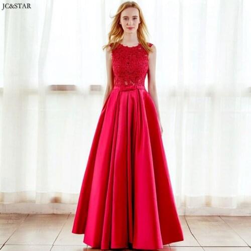 Vestido de dama de honra new lace satin halter A Line red bridesmaid dress long damigella cheap robe de demoiselle d honneur