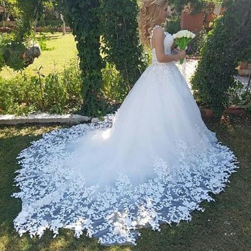 LORIE Sexy 2019 Robe de soiree Lace Wedding Dress Sweetheart Ball Gowns Bridal Dress With Train High Quality Wedding Gowns New