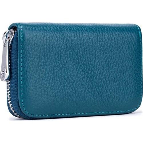 12PCS / LOT Card Holder Wallet Case Box Coin Purse card case Female Business Card Holder PU Leather Card Case