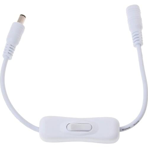 5.5*2.1mm DC Female Male Plug Power On/Off Switch Cable For CCTV LED Strip Light