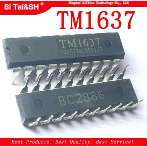 5pcs/lot DIP TM1637 DIP-20 LED digital tube driver IC new