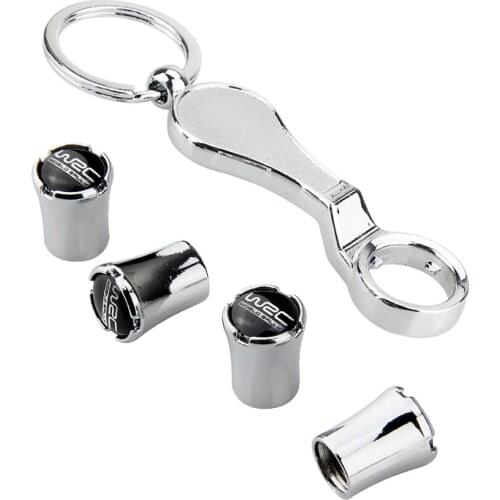 Car Exterior Accessories For WRC Logo Wheel Tire Valve Stem Caps Sticker For Nissan Suzuki Volkswagen Benz Fiat Buick Abarth BYD