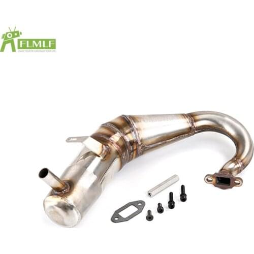 Silence Exhaust Pipe R2 (Stainless Steel Material) Fit for 1/5 Losi 5ive T ROFUN ROVAN LT KingmotorX2 Rc Car Toys Games Parts