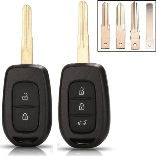 Kutery 10/20/30/50 pcs Remote Car Key Fob Shell for Renault Symbol Trafic Dacia Duster Logan Sandero VAC102 Key Case Replace