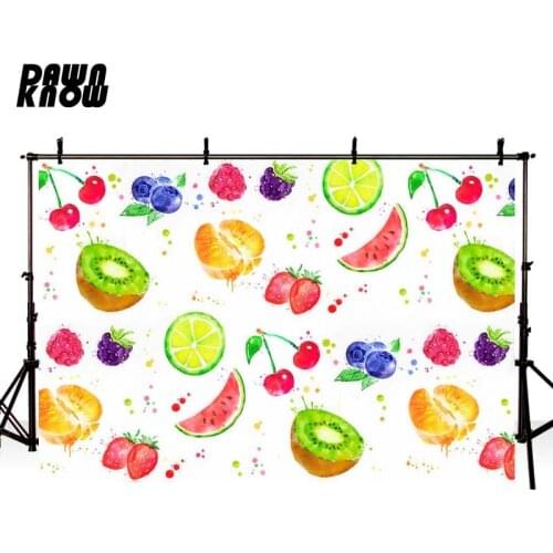 DAWNKNOW Cartoon Fruit Kiwi Photography Background Baby Photocall Photo Shoot Newborn Backdrop Children Photo Studio GY058
