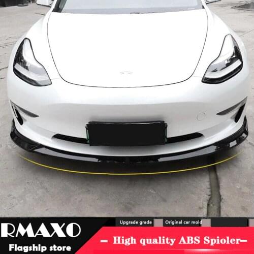 For Tesla Model 3 Body kit spoiler 2018-2019 Tesla Model 3 ABS Rear lip rear spoiler front Bumper Diffuser Bumpers Protector