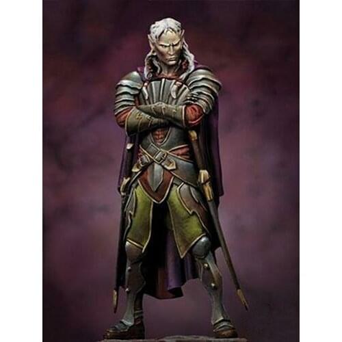 Resin Figure 1/24 ancient man warrior stand Model Unassambled Unpainted Figure Building Kit