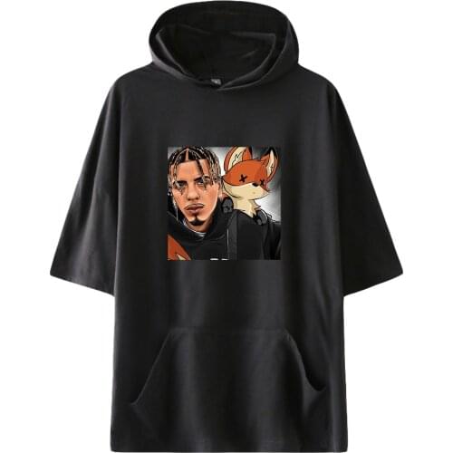 Rauw Alejandro Fashion Prints Hooded T-shirts Women/Men Summer Short Sleeve Tshirts Harajuku Casual Streetwear Clothes