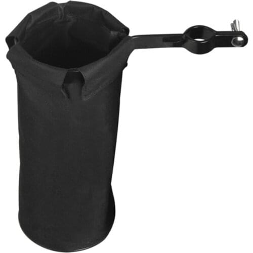 HK.LADE Cylindrical Drumstick Bag Drum Stick Holder Adjustable 600D Oxford Fabric with Aluminum Alloy Clamp for Drum Stand