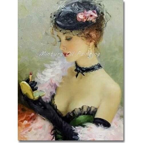 Hand-painted Wall Art Ornament Hot Women Sexy Girl Oil Painting Nude Girl Portrait Body Painting On Canvas For Living Room
