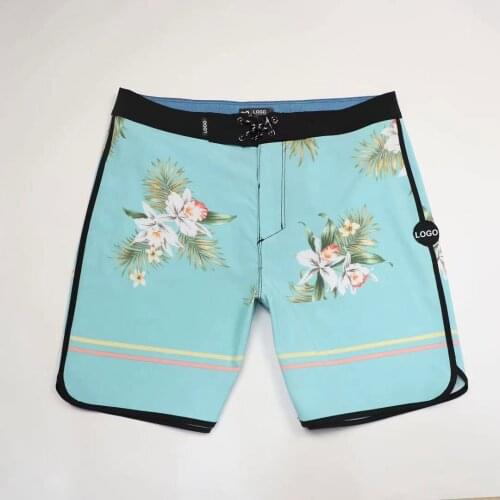 New Mens Beach Shorts Bermuda Surf Fitness Boardshorts Spandex Waterproof Quick Dry 4way stretch Phantom Trunks Beach Short Man