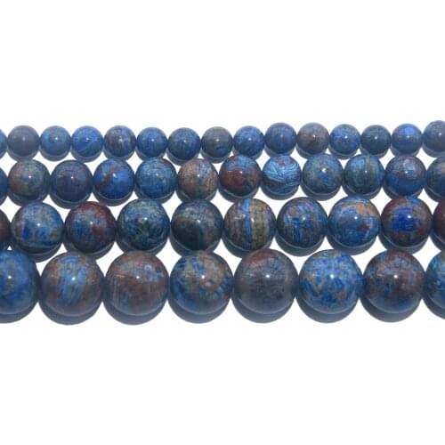 Natural Stone Lapis lazuli Color Strip Beads 6 8 10 12 MM Pick Size For Jewelry Making Charm DIY Bracelet Necklace Material