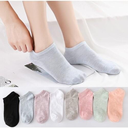 2 Pieces =1Pair Women Female Girls Invisible Soft Cotton Casual Fashion Shallow Mouth Short Ankle Socks Slippers Summer Gift