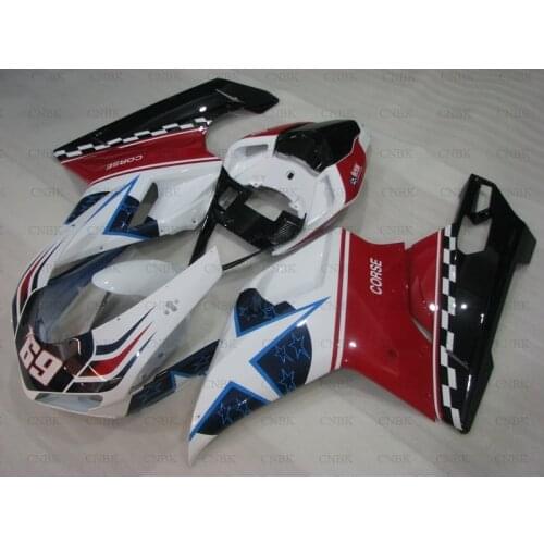 Fairing for 848 2010 for DUCATI 1098 Fairings 2011 1198 Fairings 2007 - 2011 Blue Star Star
