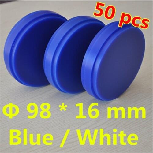 Wholesale Blue/ White 50 Piece OD98*16 MM Wieland System Dental Wax Blocks Carving Wax Blank Disc For Dental Temporary Crowns