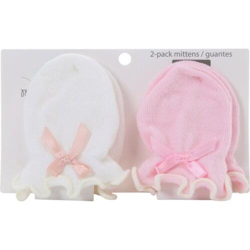 2 Pairs Baby Anti Scratching Soft Gloves Newborn Protection Face Scratch Mittens Infant Handguard Supplies