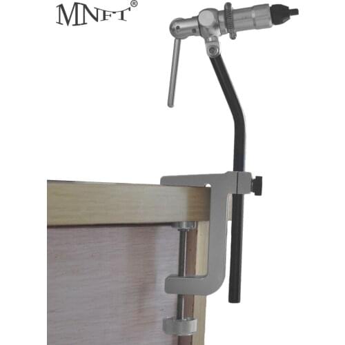 MNFT 1Set Portable Desk Fly Tying Vise Rotary Head Stainless Anodized Aluminum Construction