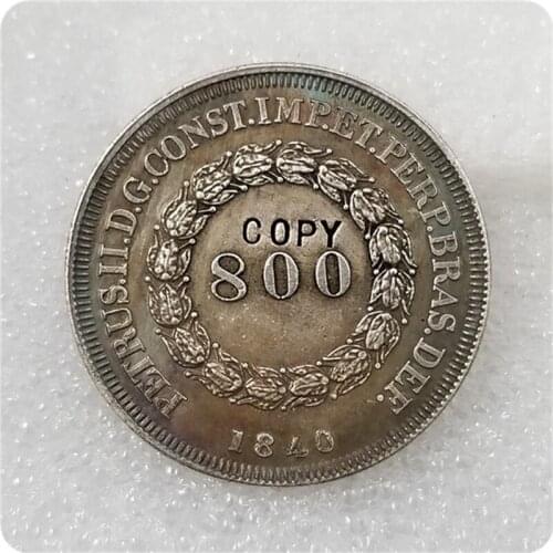 1840 Brazil 800 Reis COPY COIN