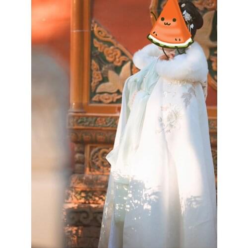 2021 New !!! Cosplay Costume Long Cloak Thick Warm Jacket Chinese Style Cloak Ancient Shawl Winter