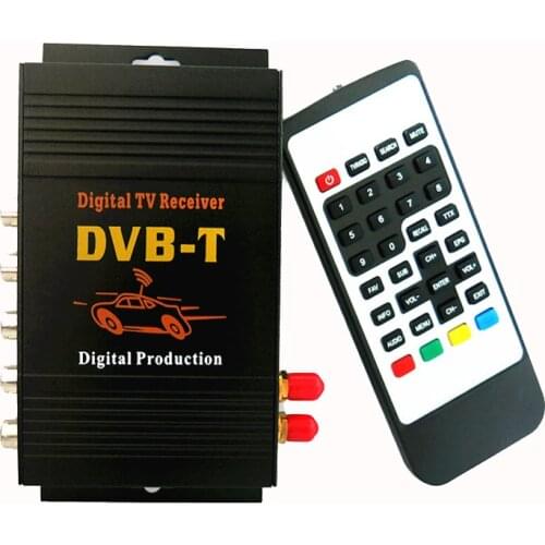 Car dvb-t receiver Car Digital TV receiver DVB-T BOX H.264 MPEG4 Digital SET TOP BOX Double Tuner for Car dvd Android player