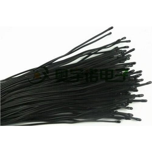 Free ship by SGP 50pcs/lot NTC temperature sensor epoxy type MF52 10K 1% 3950 length 1m NTC thermistor