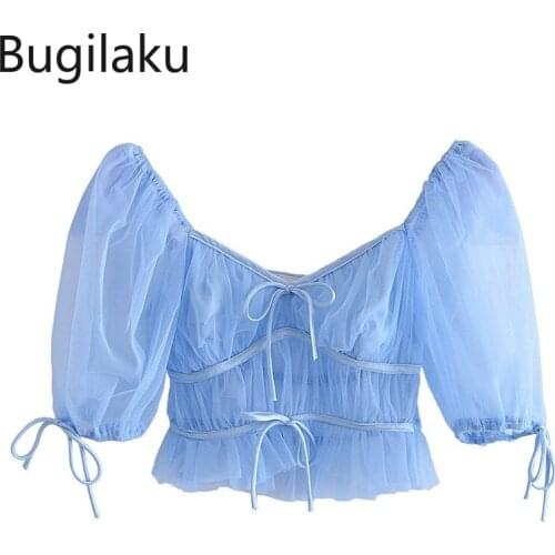 Блузки с коротким рукавом Bugilaku China At AliExpress