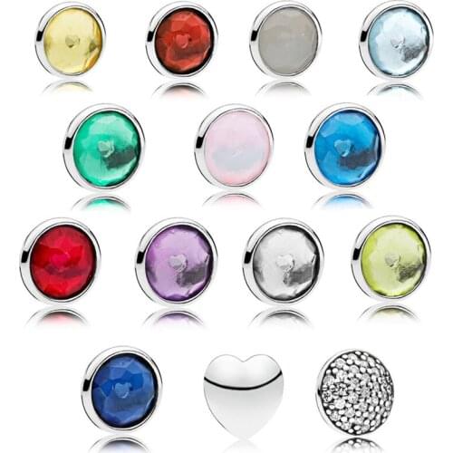 3 pcs/set Small Petites For Open Locket Pendant Necklaces Women 925 Sterling Silver Charm Beads for Jewelry Making Fashion DIY