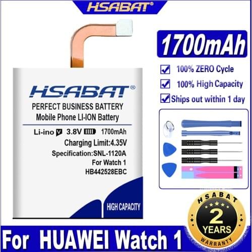 HSABAT HB442528EBC 1400mAh Smart Watch Battery for HUAWEI Watch 1 Watch1