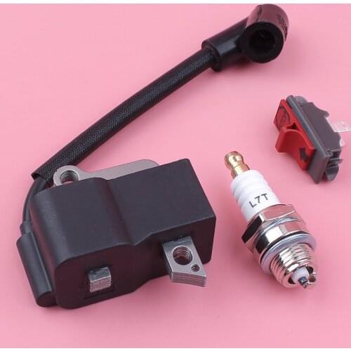 Ignition Coil Stop On Off Switch Spark Plug Kit For Husqvarna 235R 232R 225R 232L 240RJ 227R 235FR Trimmer Spare Tool Part