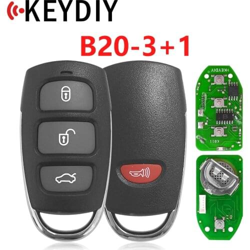 Free shipping (1 piece)B20 3+1 Button KD900 Remote Key for URG200/KD900/KD200 with best quality