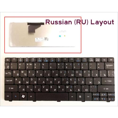 New Keyboard RU Russian Version for Acer Acer Emachine 350 eM350 NAV51 Laptop Black