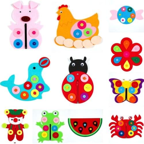 Forest Animal Theme Handmade Cloth DIY Fabric Material Package Nonwoven Material Kid Toy Trim Ornament Handmade Felt Craft Pack