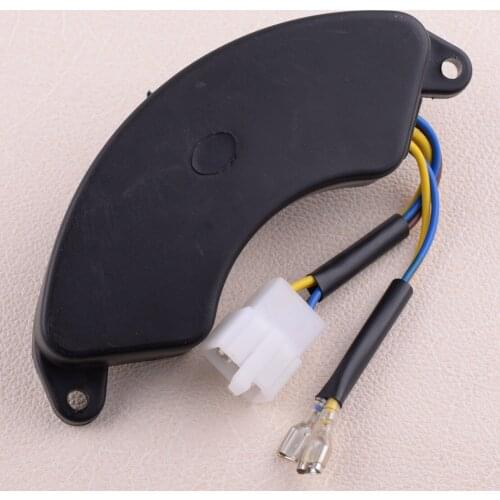 LETAOSK Black Plastic 5KW Single Phase Diesel Power Generator Automatic Voltage Regulator AVR