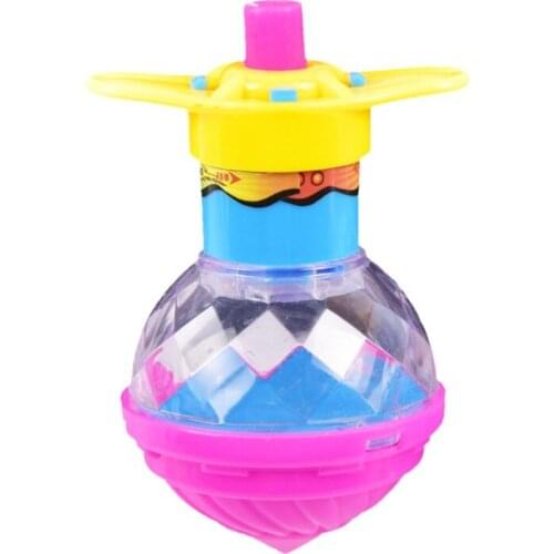 Luminous Gyro Interesting Children Toy Colorful Flash LED Light Spinning Top Laser Gyroscope Gift YH1786