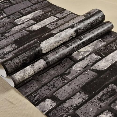 Beibehang Padded waterproof brick wallpaper brick pattern hotel snack shop meeting room personalized background wallpaper