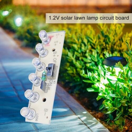 Circuit Board Light Control Sensor Module Panel 1.2V Solar Lamp Circuit Board for Household Outdoor Solar Power Decor