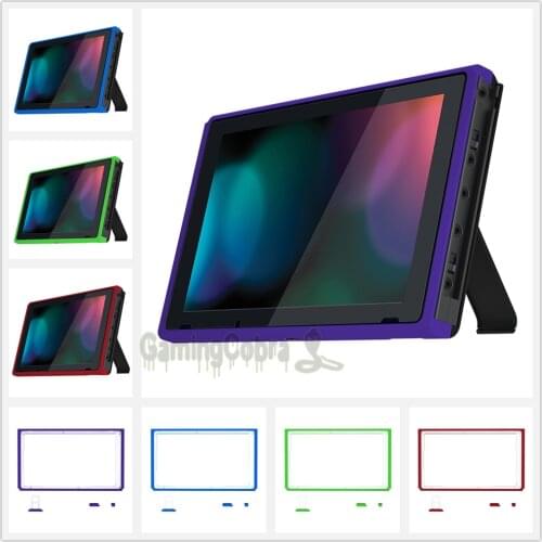 EXtremeRate DIY Replacement Housing Shell Faceplate Front Frame with Volume Up Down Power Buttons for NS Switch Console