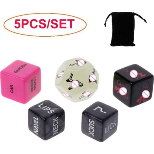 Sex Dice Fun Adult Erotic Craps Sex Glow Dice Love Sexy Posture Couple Lovers Humour Game Toy Novelty Party Gift Dice