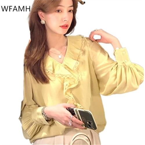 Женские льняные рубашки Wfamh China At AliExpress