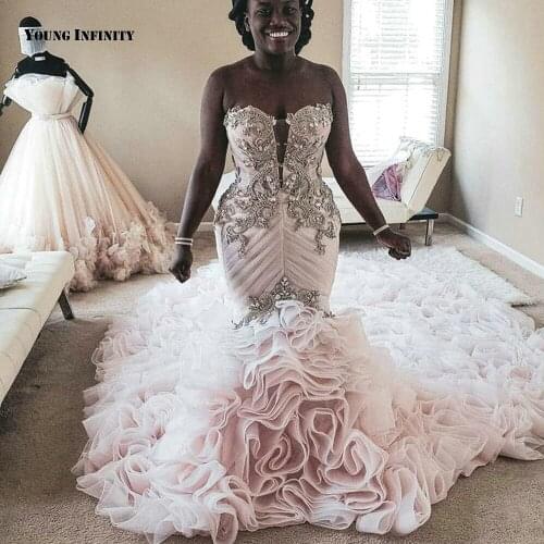 Young infinity Mermaid Silhouette Wedding Dresses